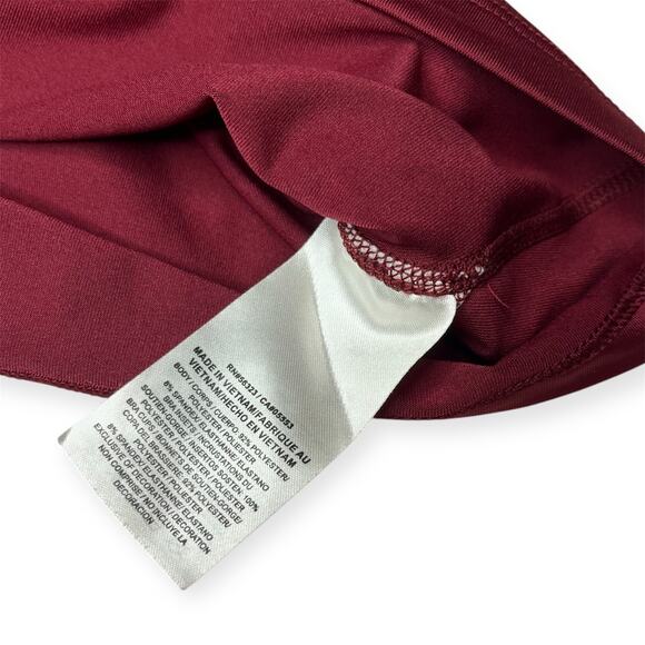 Nike Dri-FIT Airbone Racerback Tank Top Maroon White Sz Large Running Training - Picture 4 of 7